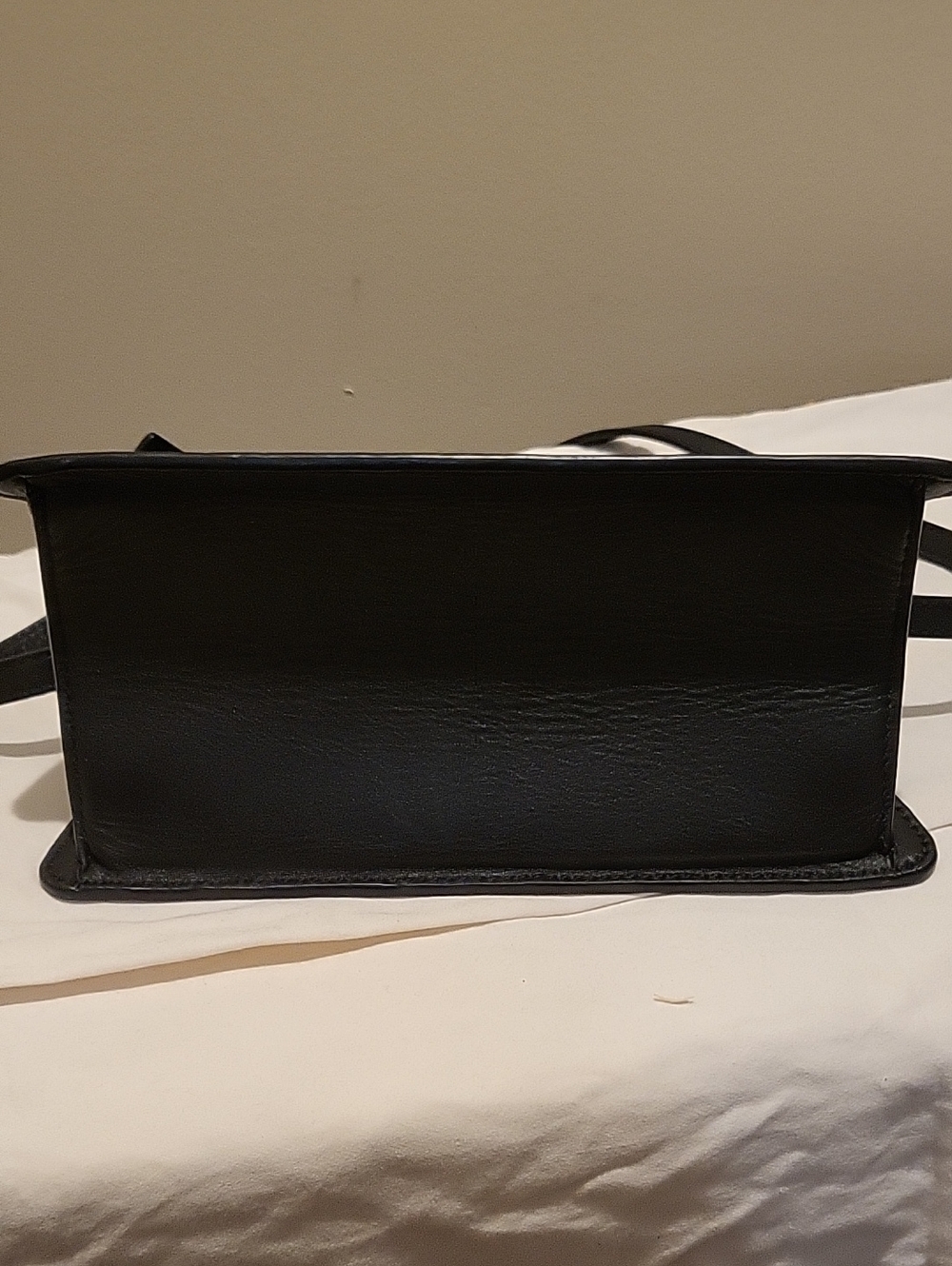 Maje Structured Croc-Embossed Top-Handle Bag in Black - Picture 2 of 10